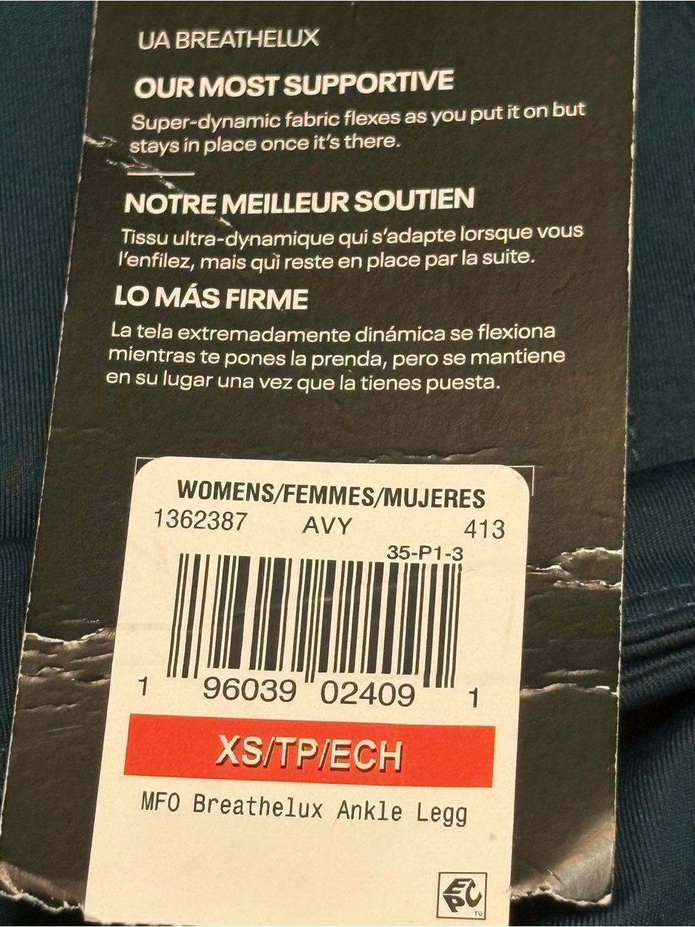 NWT Under Armour Breathelux High Rise Ankle Leggings XS Teal - Picture 6 of 15